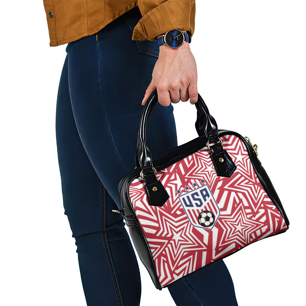 Soccer 2026 USA Shoulder Handbag Red Star Stylized