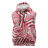 Custom Soccer 2026 USA Sleeveless Hoodie Red Star Stylized
