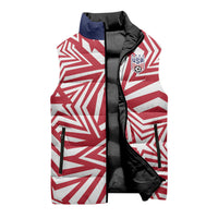 Custom Soccer 2026 USA Sleeveless Puffer Jacket Red Star Stylized
