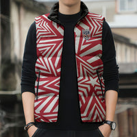 Custom Soccer 2026 USA Sleeveless Puffer Jacket Red Star Stylized