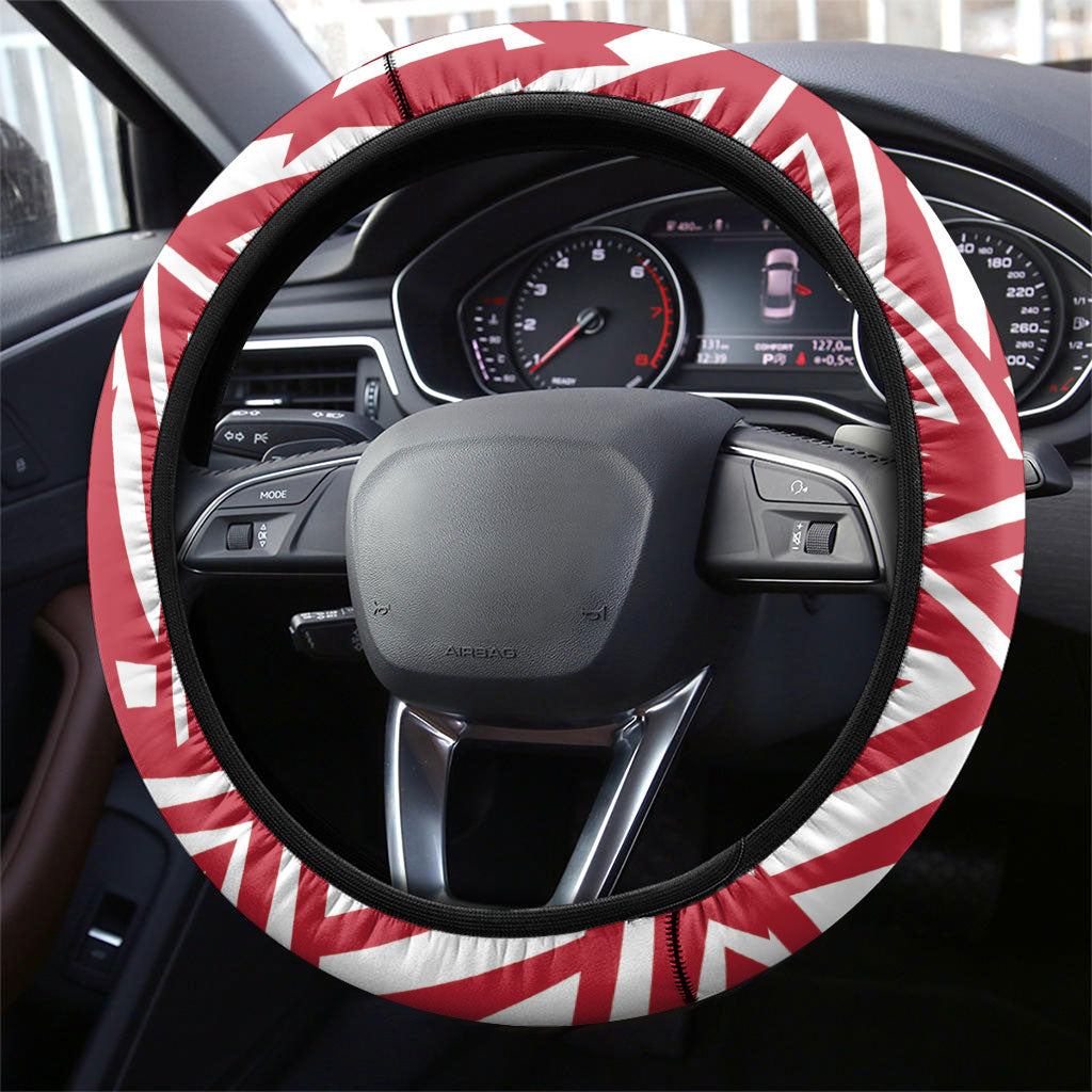 Soccer 2026 USA Steering Wheel Cover Red Star Stylized