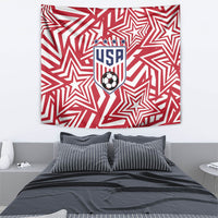 Soccer 2026 USA Tapestry Red Star Stylized