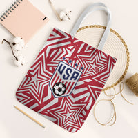 Soccer 2026 USA Tote Bag Red Star Stylized