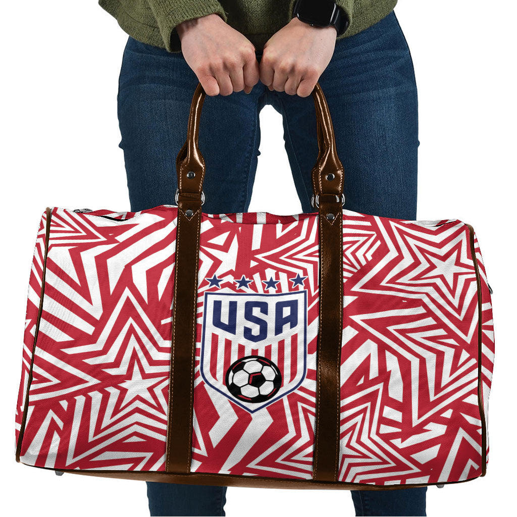 Soccer 2026 USA Travel Bag Red Star Stylized