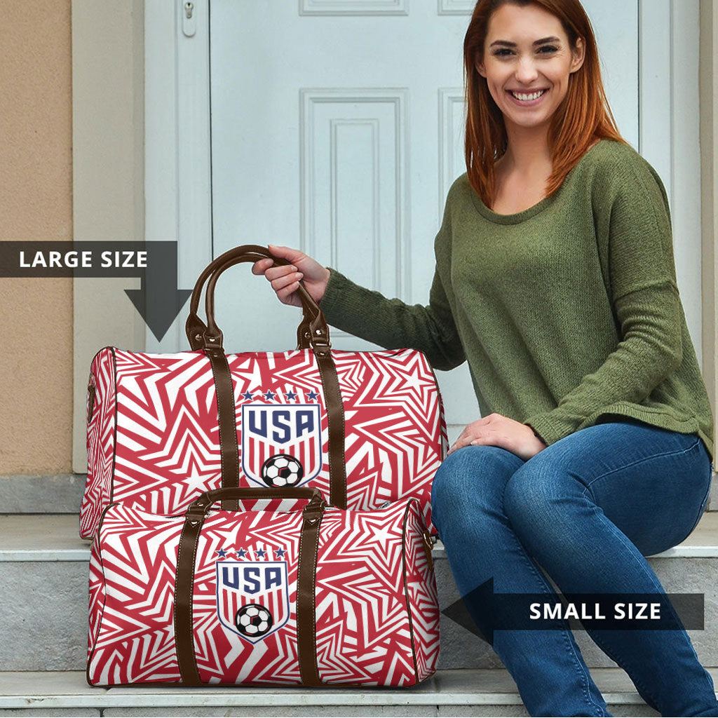 Soccer 2026 USA Travel Bag Red Star Stylized