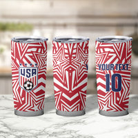 Custom Soccer 2026 USA Tumbler Cup Red Star Stylized