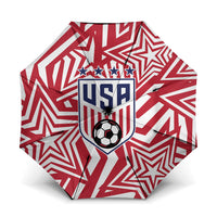 Soccer 2026 USA Umbrella Red Star Stylized