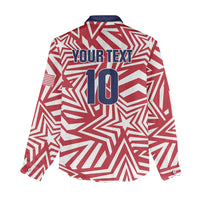 Custom Soccer 2026 USA Women Casual Shirt Red Star Stylized