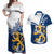 Finland Couples Matching Off Shoulder Maxi Dress and Hawaiian Shirt Suomi Lion With Lily of the Valley - Wonder Print Shop