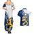 Finland Couples Matching Summer Maxi Dress and Hawaiian Shirt Suomi Lion With Lily of the Valley - Wonder Print Shop