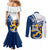 personalised-finland-couples-matching-mermaid-dress-and-long-sleeve-button-shirts-suomi-lion-with-lily-of-the-valley