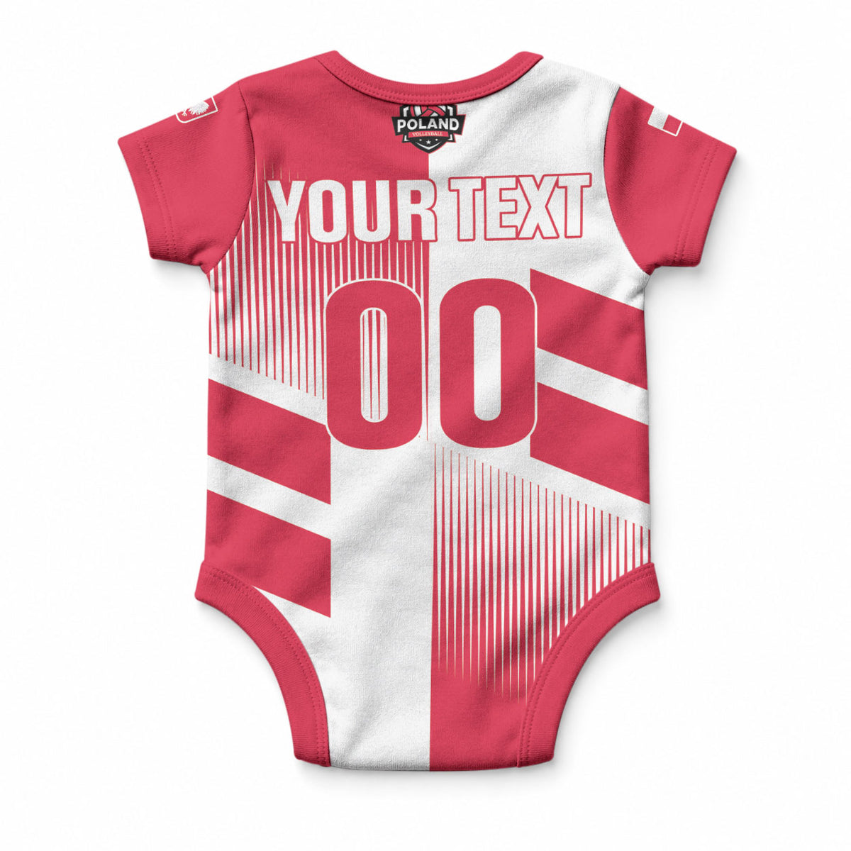 Custom Volleyball 2026 Poland 3rd Champions Baby Onesie