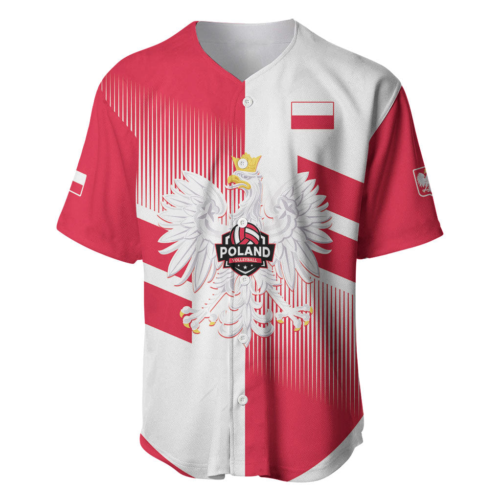 Custom Volleyball 2026 Poland 3rd Champions Baseball Jersey