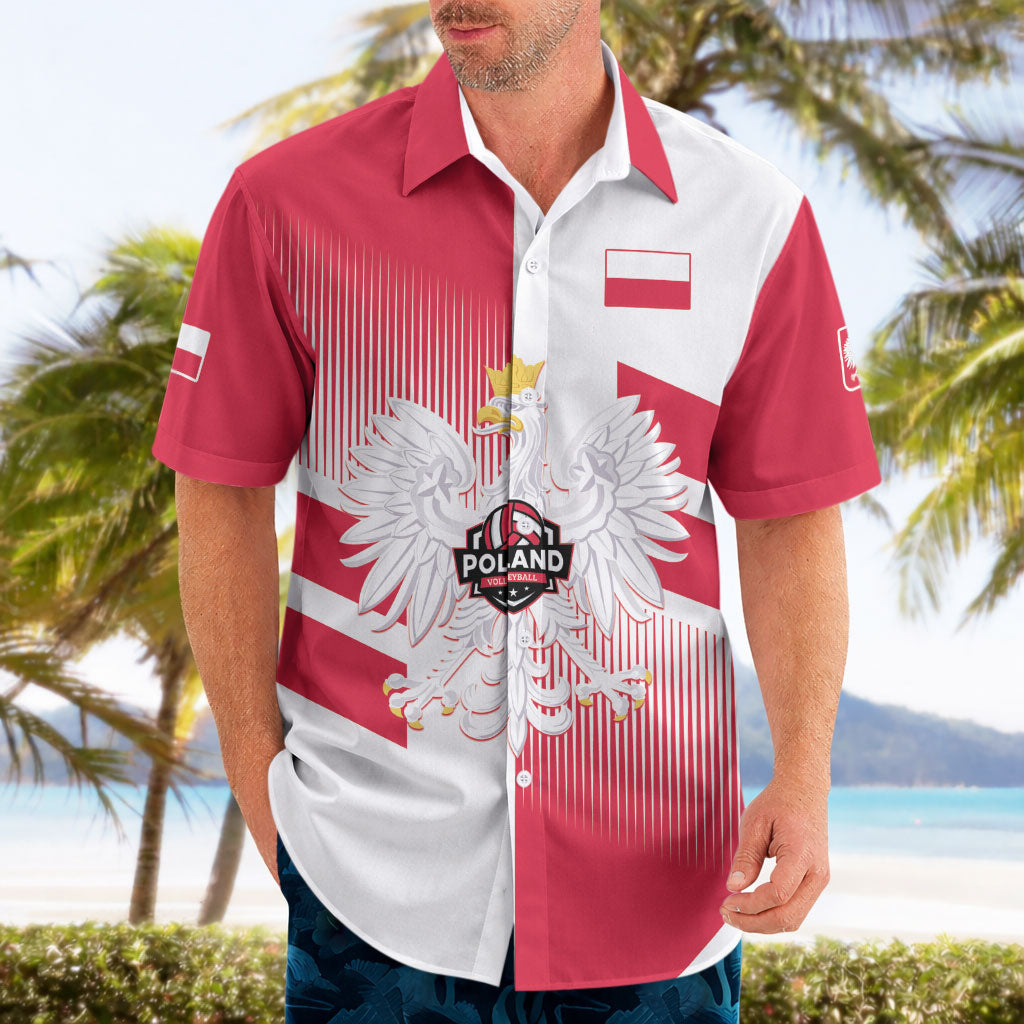 Custom Volleyball 2026 Poland 3rd Champions Hawaiian Shirt