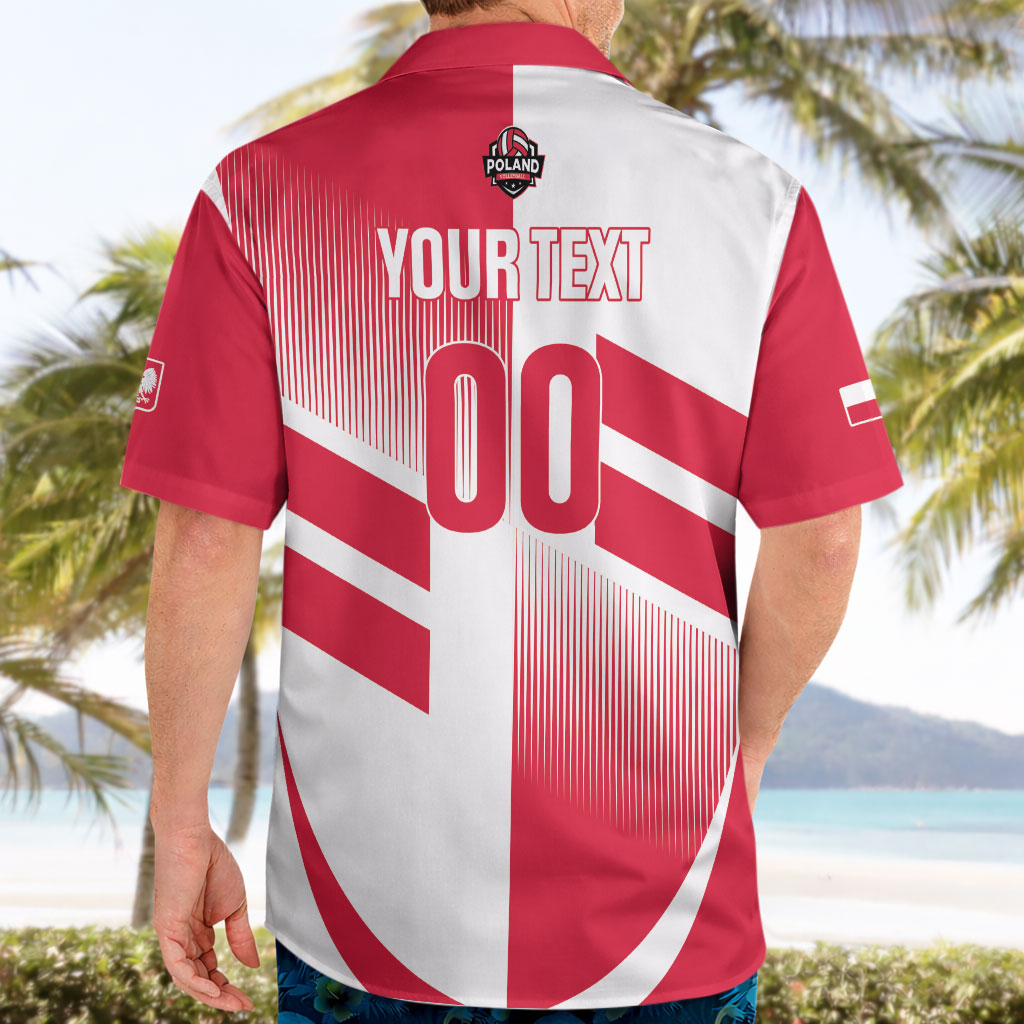 Custom Volleyball 2026 Poland 3rd Champions Hawaiian Shirt