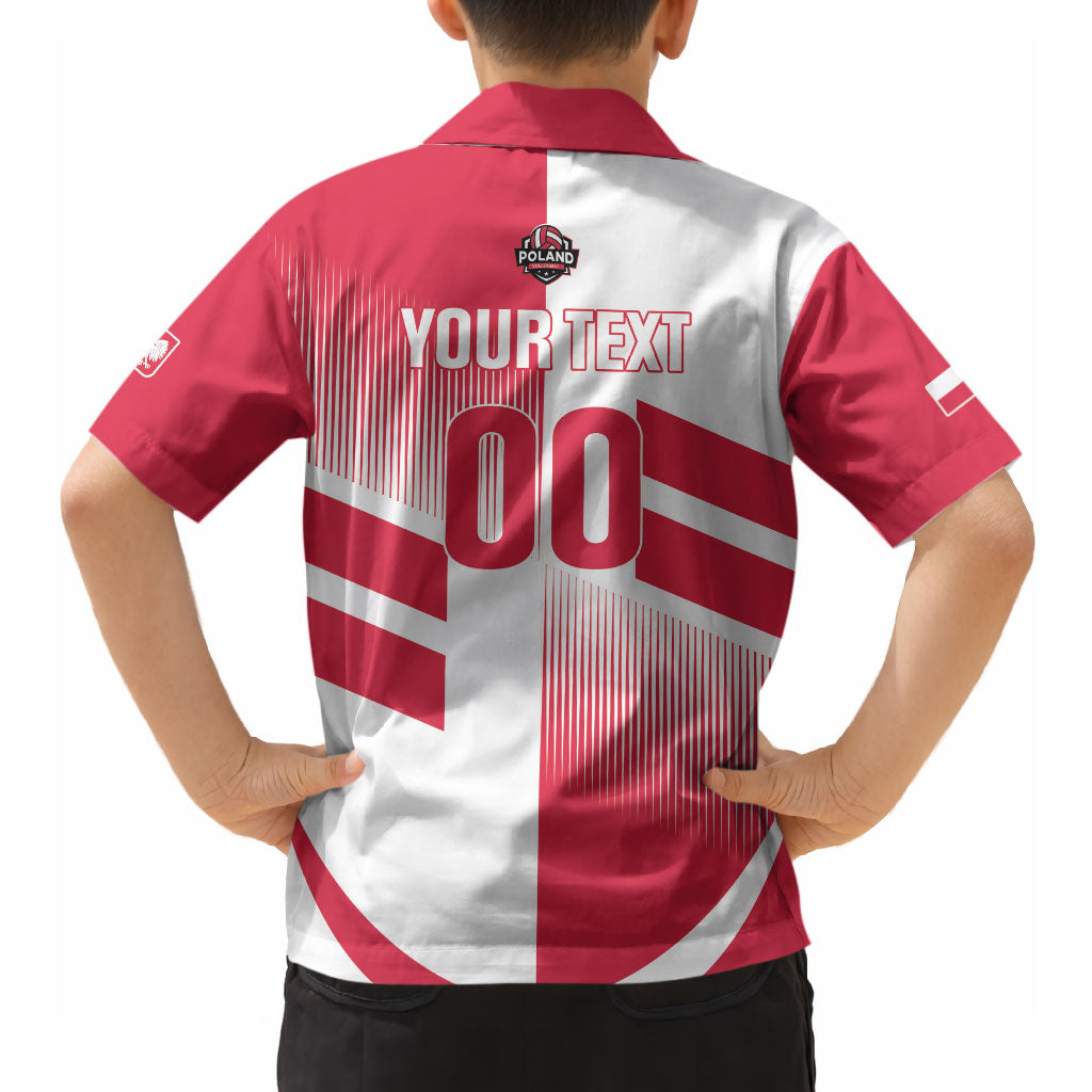 Custom Volleyball 2026 Poland 3rd Champions Hawaiian Shirt