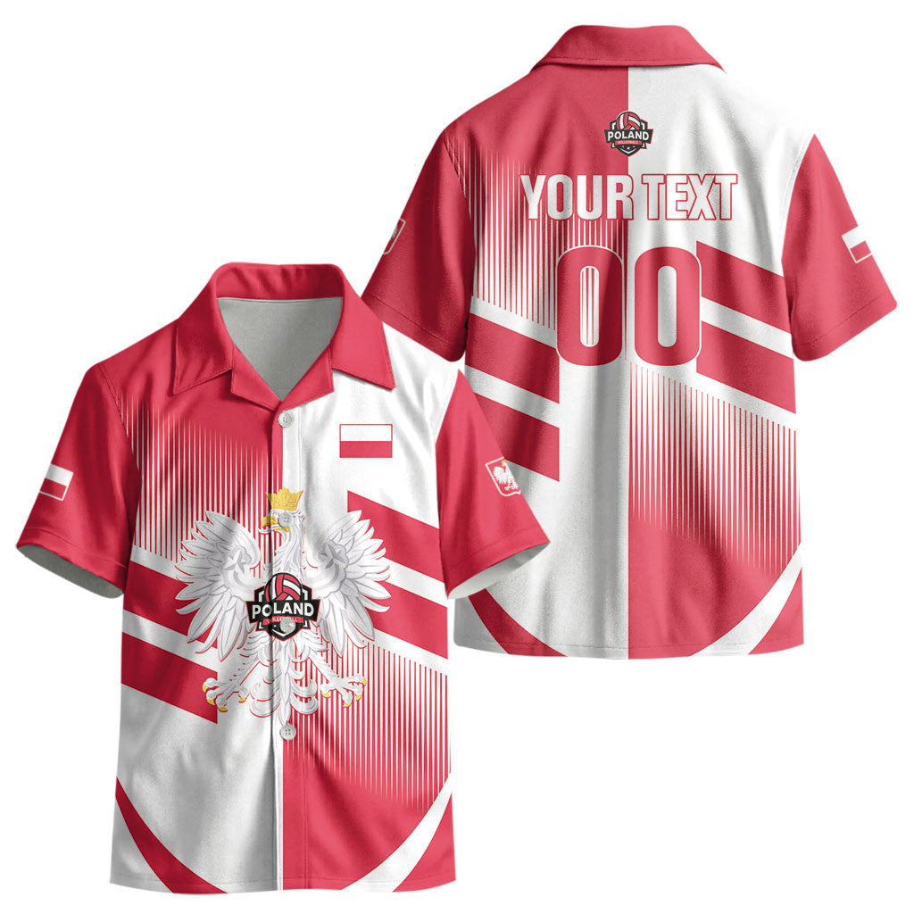 Custom Volleyball 2026 Poland 3rd Champions Kid Hawaiian Shirt