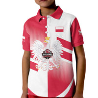 Custom Volleyball 2026 Poland 3rd Champions Kid Polo Shirt