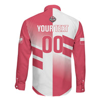 Custom Volleyball 2026 Poland 3rd Champions Long Sleeve Button Shirt