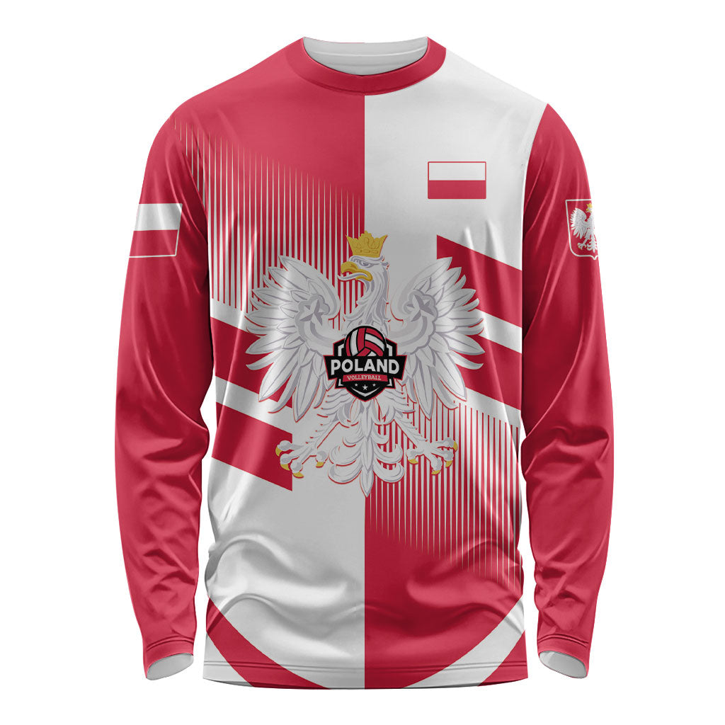 Custom Volleyball 2026 Poland 3rd Champions Long Sleeve Shirt