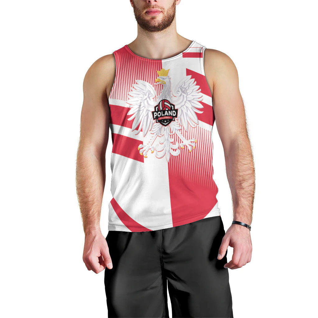 Custom Volleyball 2026 Poland 3rd Champions Men Tank Top