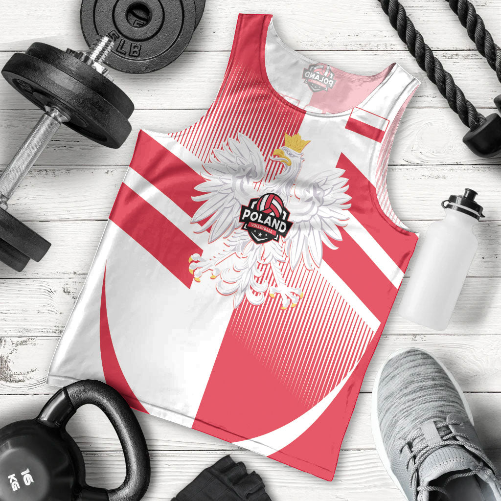 Custom Volleyball 2026 Poland 3rd Champions Men Tank Top