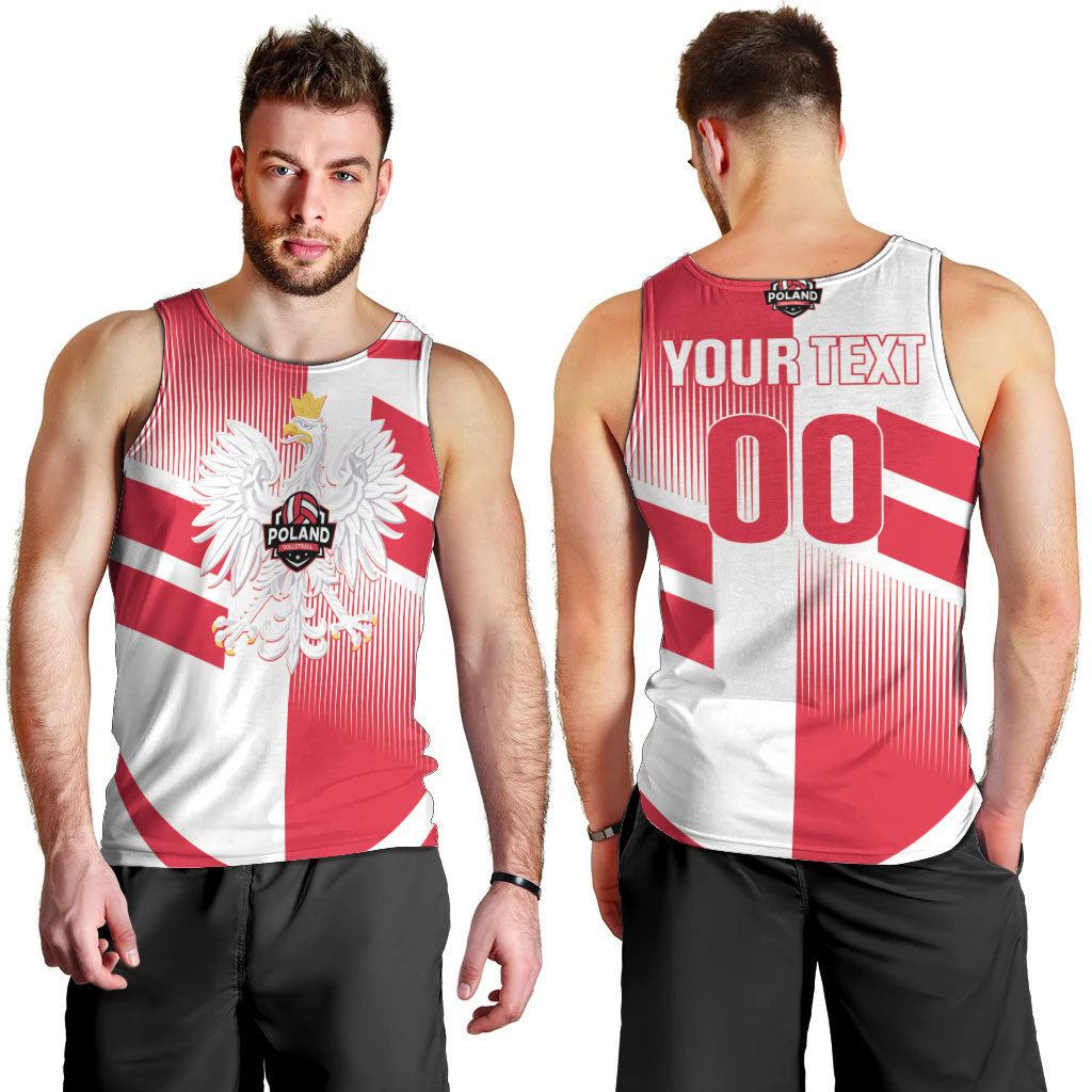 Custom Volleyball 2026 Poland 3rd Champions Men Tank Top
