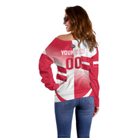 Custom Volleyball 2026 Poland 3rd Champions Off Shoulder Sweater