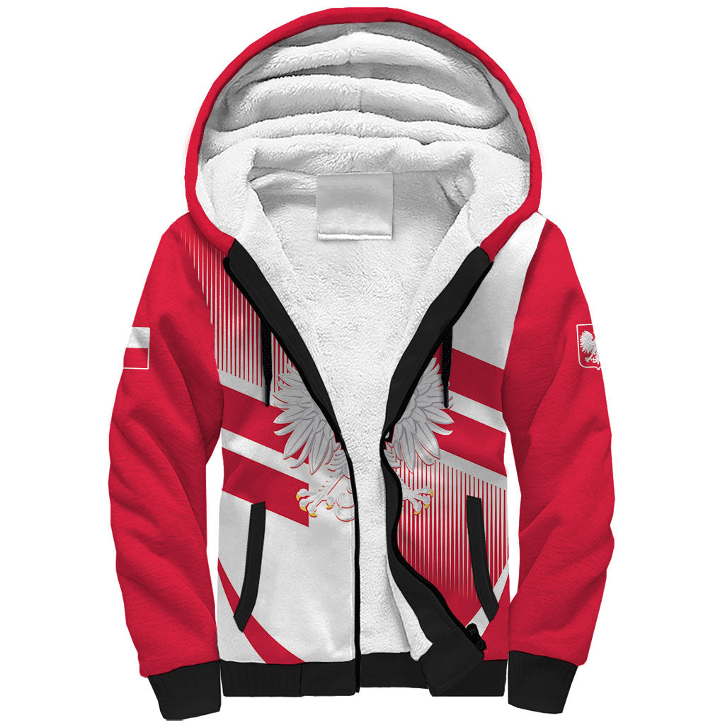 Custom Volleyball 2026 Poland 3rd Champions Sherpa Hoodie