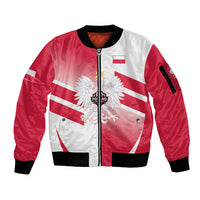 Custom Volleyball 2026 Poland 3rd Champions Sleeve Zip Bomber Jacket