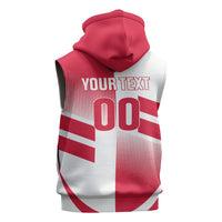 Custom Volleyball 2026 Poland 3rd Champions Sleeveless Zip Hoodie