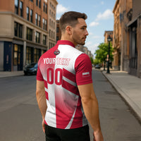 Custom Volleyball 2026 Poland 3rd Champions Zipper Polo Shirt