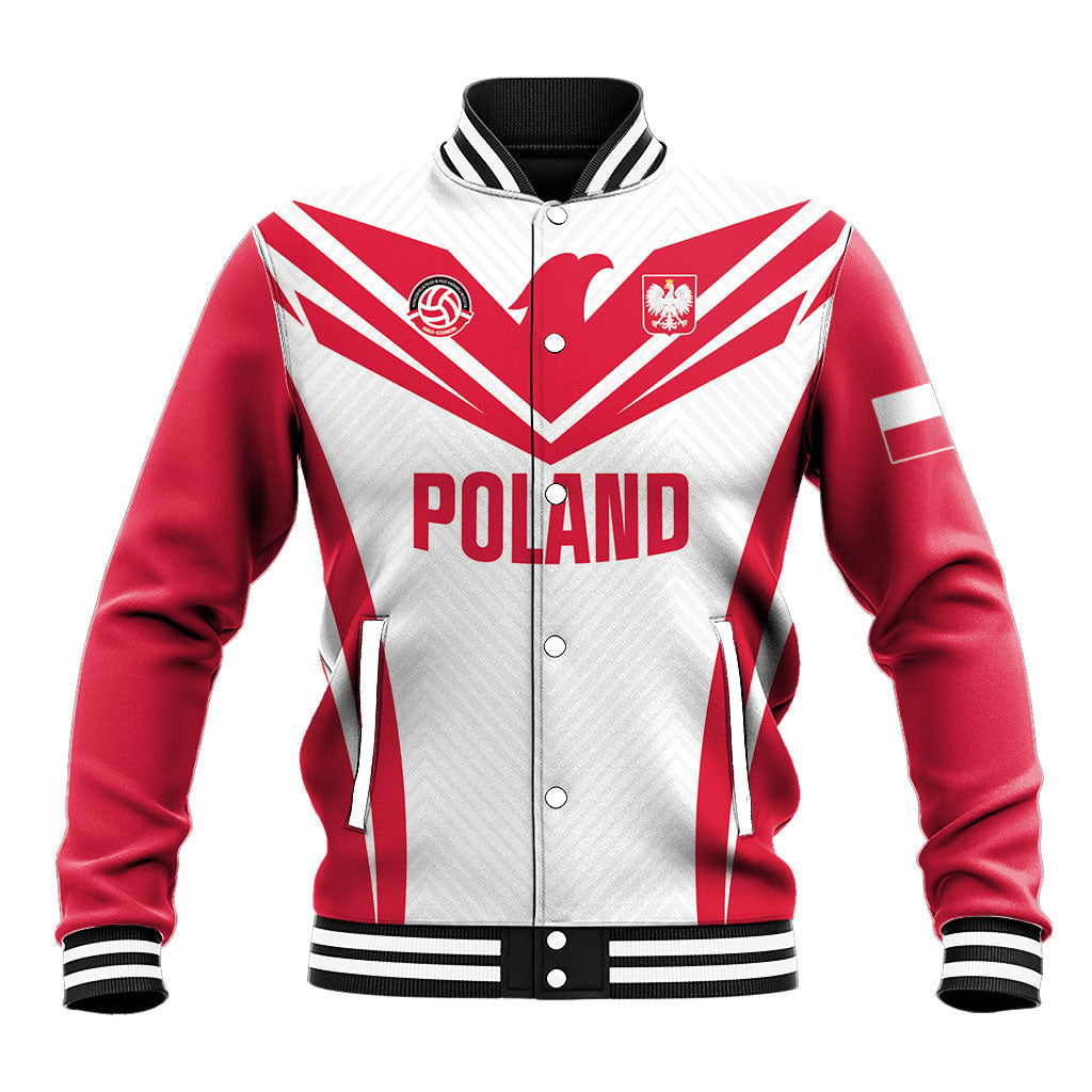 Custom Poland 2026 Volleyball Baseball Jacket Polish Eagle Champions