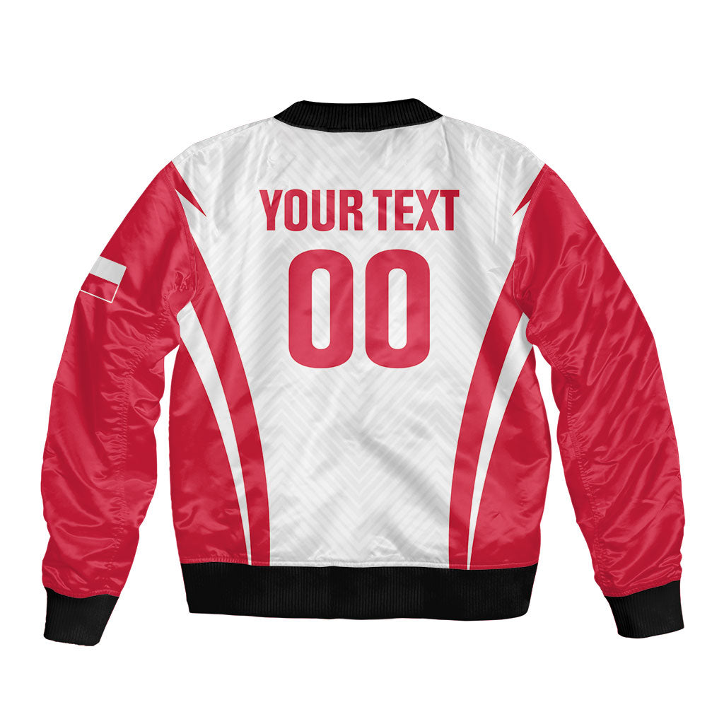 Custom Poland 2026 Volleyball Bomber Jacket Polish Eagle Champions