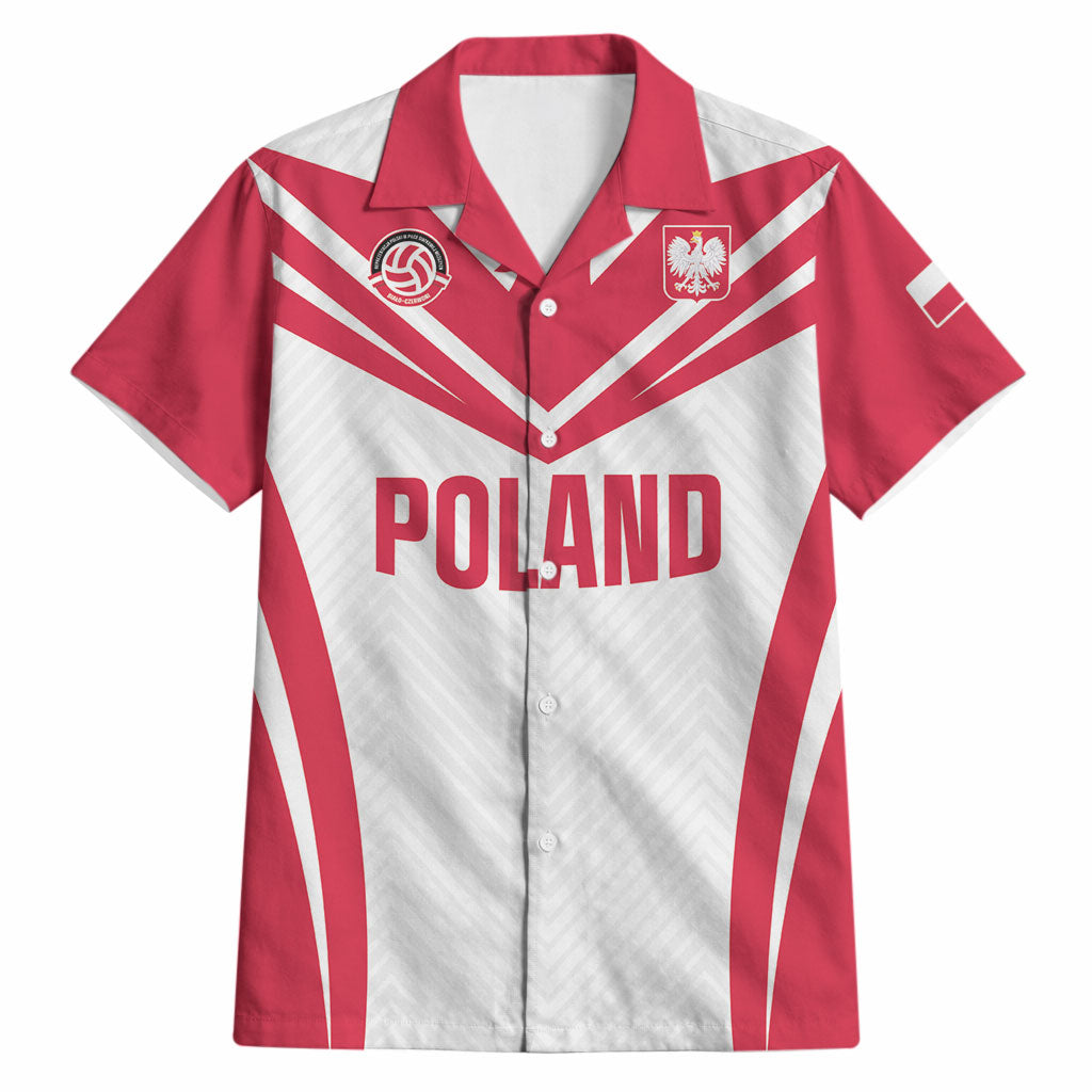 Custom Poland 2026 Volleyball Hawaiian Shirt Polish Eagle Champions