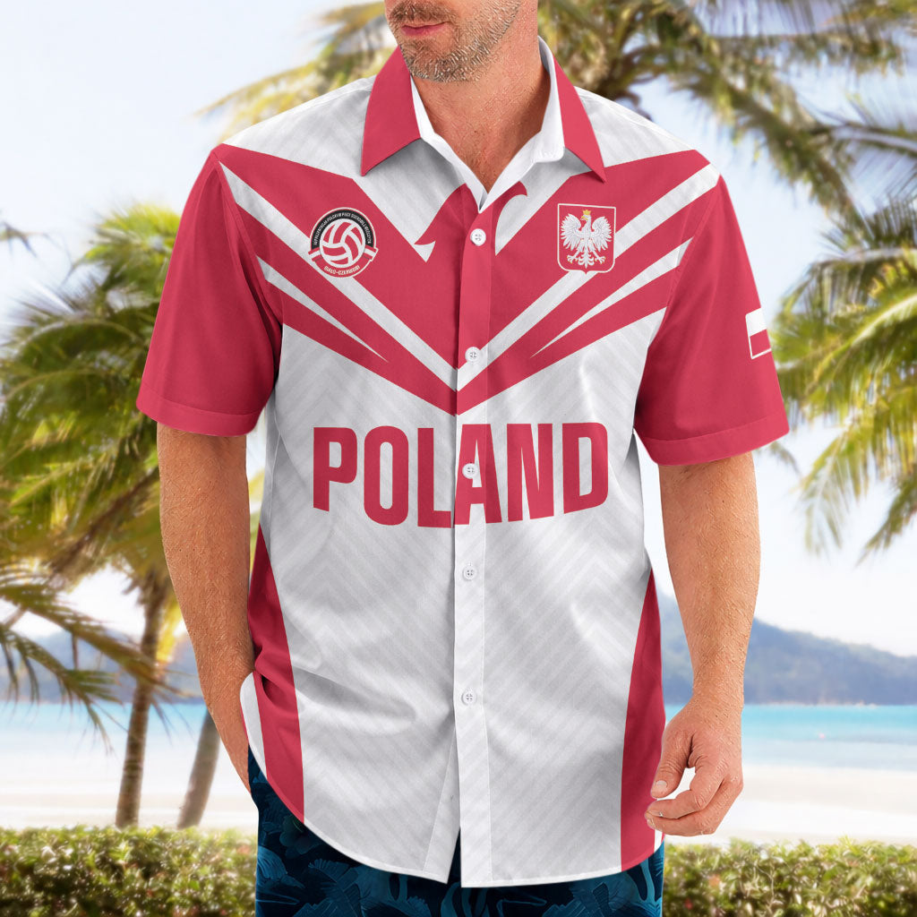 Custom Poland 2026 Volleyball Hawaiian Shirt Polish Eagle Champions