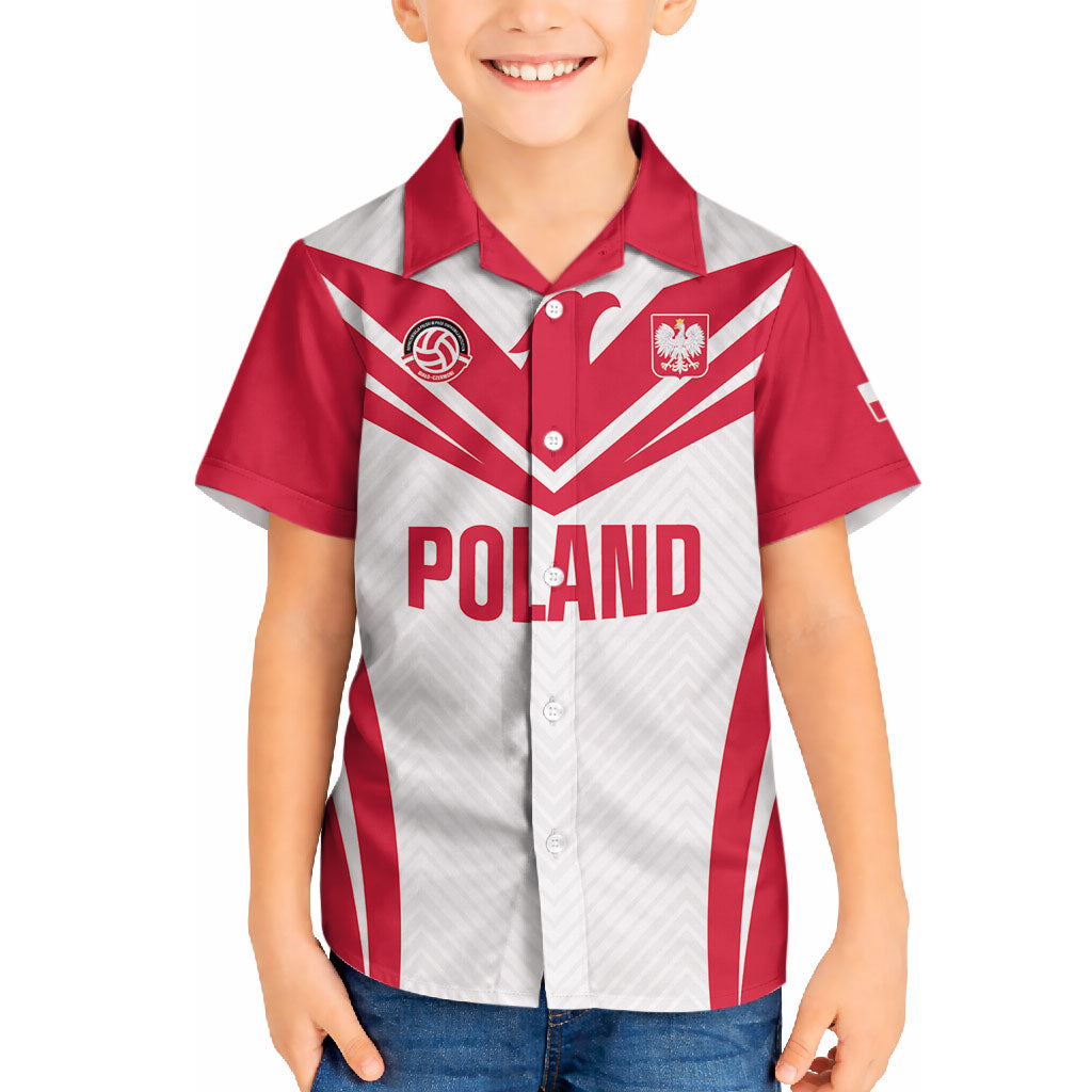 Custom Poland 2026 Volleyball Hawaiian Shirt Polish Eagle Champions