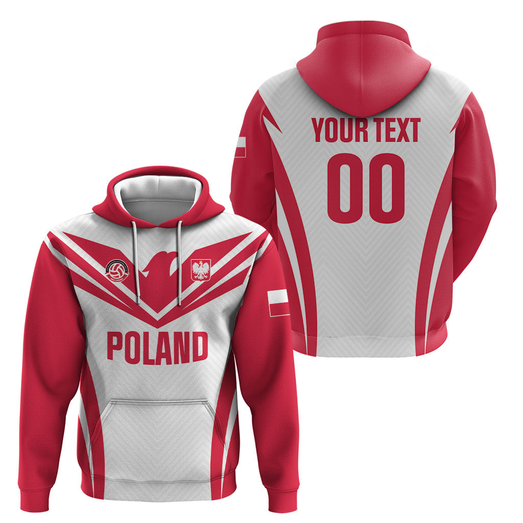 Custom Poland 2026 Volleyball Hoodie Polish Eagle Champions