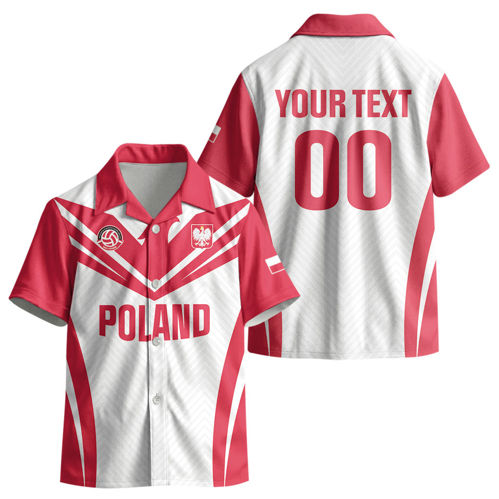 Custom Poland 2026 Volleyball Kid Hawaiian Shirt Polish Eagle Champions