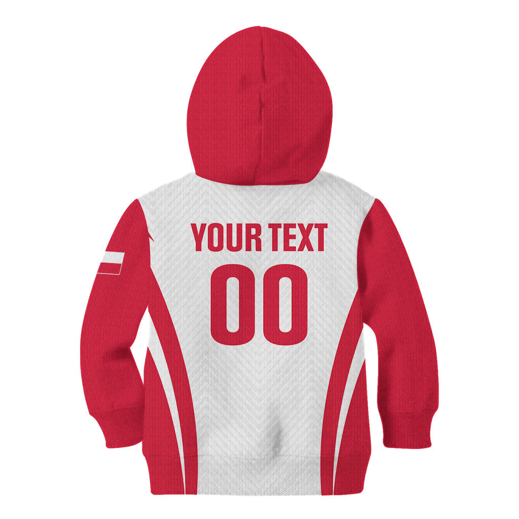 Custom Poland 2026 Volleyball Kid Hoodie Polish Eagle Champions
