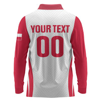 Custom Poland 2026 Volleyball Long Sleeve Polo Shirt Polish Eagle Champions