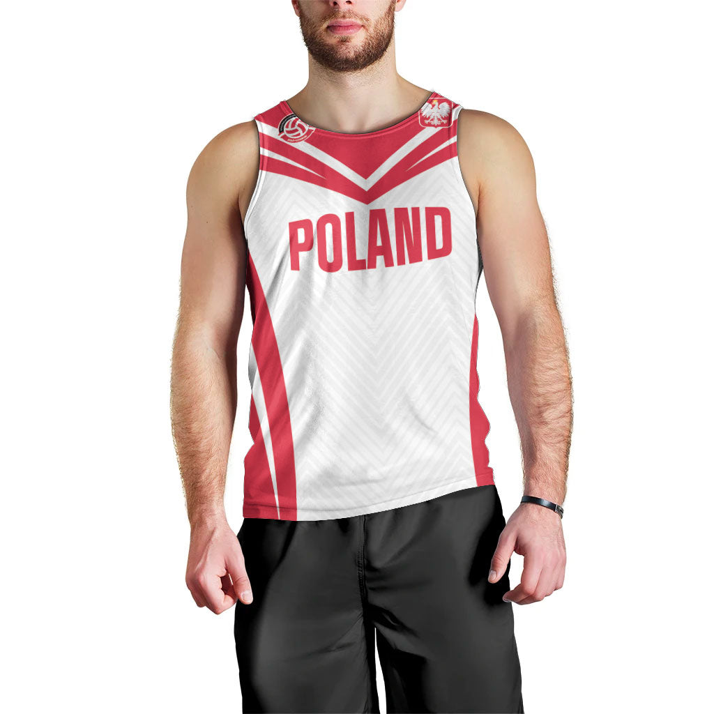 Custom Poland 2026 Volleyball Men Tank Top Polish Eagle Champions
