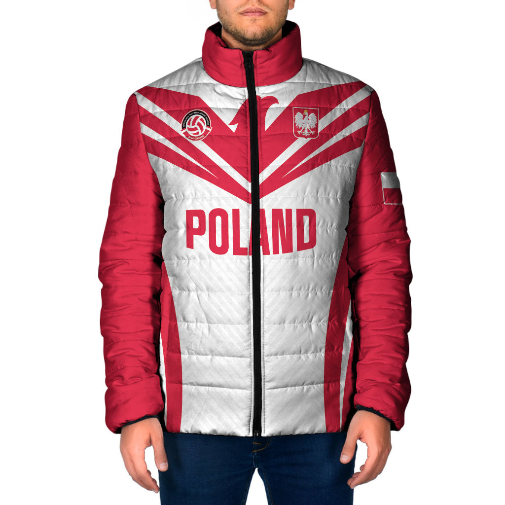 Custom Poland 2026 Volleyball Padded Jacket Polish Eagle Champions