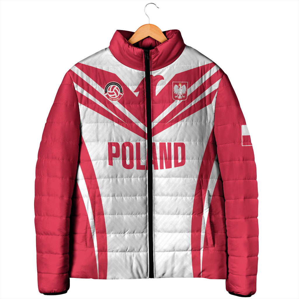 Custom Poland 2026 Volleyball Padded Jacket Polish Eagle Champions