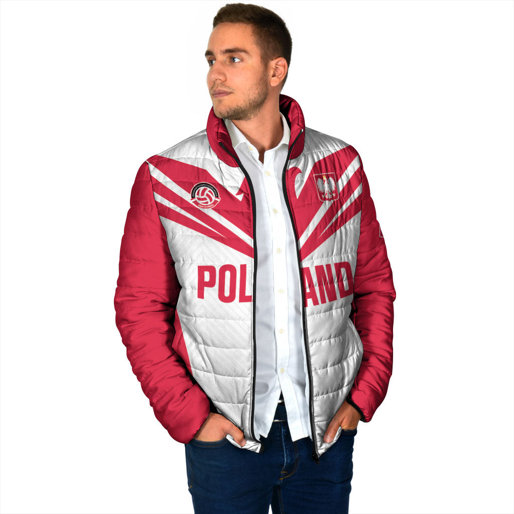 Custom Poland 2026 Volleyball Padded Jacket Polish Eagle Champions
