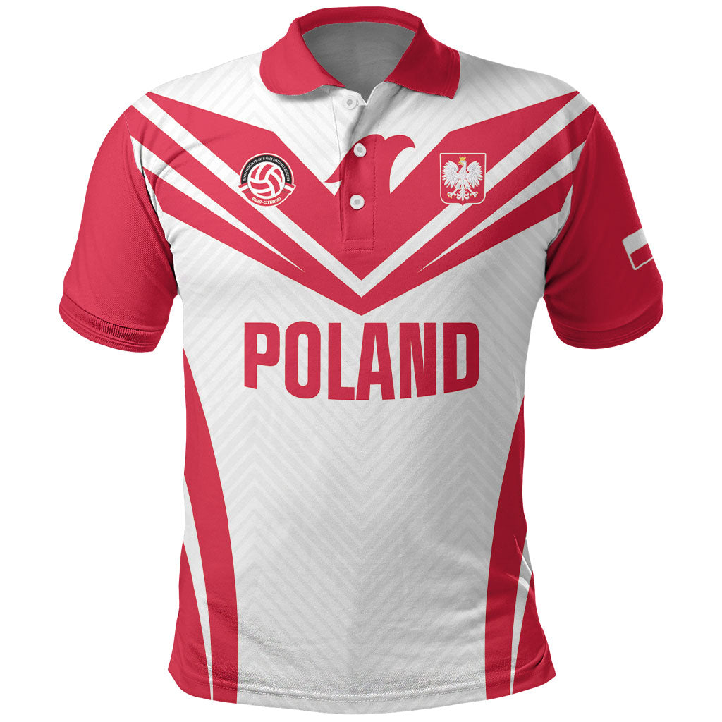 Custom Poland 2026 Volleyball Polo Shirt Polish Eagle Champions