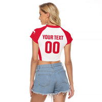 Custom Poland 2026 Volleyball Raglan Cropped T Shirt Polish Eagle Champions