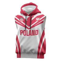 Custom Poland 2026 Volleyball Sleeveless Hoodie Polish Eagle Champions