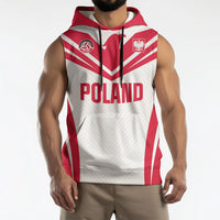 Custom Poland 2026 Volleyball Sleeveless Hoodie Polish Eagle Champions