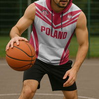 Custom Poland 2026 Volleyball Sleeveless Hoodie Polish Eagle Champions
